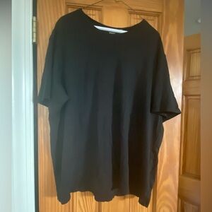 Murano Liquid Luxury Black Crew Neck T-Shirt Men’s 2XB